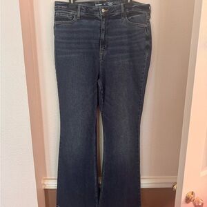Old Navy Blue Flare Wide Leg Jeans